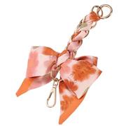 sourcing map Cadena extensora de monedero, 17,78 cm, correa para bufanda, bolsa de lazo para mujer, accesorios de decoración de bolso, naranja/blanco