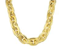 sourcing map Cadena gruesa de plástico desmontable de rapero, cadena grande falsa, collar de joyería, accesorio para fiesta de disfraces de los años 80 y 90, estilo punk, fiesta de Halloween, 100cm