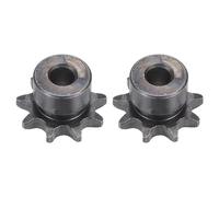 sourcing map Cadena Rodillo Piñón, 8mm Diámetro Orificio 3/8" Paso 9 Dientes Monohilo Tipo B Cadena Piñón, Acero Carbono A3 Cadena Rodillos Piñón para Cadena ISO 06B, 2pzas