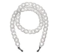 sourcing map Cadenas de gafas para mujer, cadenas de acrílico para gafas, cadenas ajustables para gafas de sol, soporte de cadena con cuentas, correa antipérdida para gafas de sol, gris claro