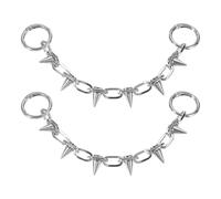 sourcing map Cadenas de zapatos con remaches, metal punk, remaches cónicos, abalorios, sandalias, accesorios para zapatos, 9.8, Acrílico, No es una piedra preciosa