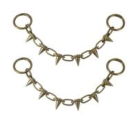 sourcing map Cadenas de zapatos con remaches, metal punk, remaches cónicos, abalorios, sandalias, accesorios para zapatos, 9.8, Acrílico, No es una piedra preciosa