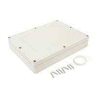 sourcing map Caja de conexiones de ABS de 12.6 "x9.5" x2.3 "(320 mm x 240 mm x 60 mm) Caja eléctrica universal para proyectos