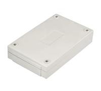 sourcing map Caja de Conexiones Impermeable de ABS, 2x Cajas Estanca Antipolvo, Caja Instrumentos Eléctrica con Tapa para Proyectos Eléctricos, Gris, 125x80x32mm