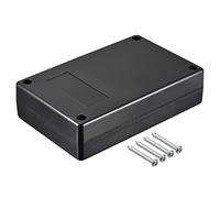 sourcing map Caja de Conexiones Impermeable de ABS, Caja Estanca Antipolvo, Caja Instrumentos Eléctrica con Tapa para Proyectos Eléctricos, Negro, 125x80x32mm