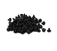 sourcing map Caja de PC para computadora PWM3 x 5 mm Arandela Phillips Tornillo de placa base Negro 100 piezas