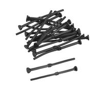 sourcing map Caja Ventilador Montaje Tornillos Silicona Reducción Ruido Vibración Montaje Pasador Remache, 7,7mm x 72.7mm para PC Chasis Refrigeración Ventiladores 20uds