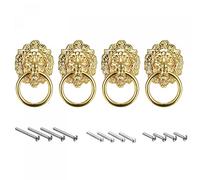 sourcing map Cajón Perillas - 2.68" 4uds Metal Puerta Tiradores Tocador Manijas para Armario Maleta Mueble Reemplazo con Montaje Tornillos, Dorado Tono