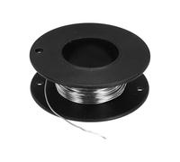 sourcing map Calibre 22/0,65 mm nicromo 80 Cr20Ni80 alambre de resistencia de calefacción de 7,6 m de alta temperatura para reparación de componentes electrónicos, color negro