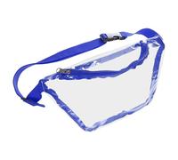 sourcing map Cangurera transparente aprobada para estadios, bolsa de cinturón impermeable ajustable para mujeres y hombres, eventos deportivos, conciertos, Blue, 10.83" x 5.71"