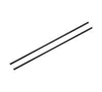 sourcing map Carbono Fibra Varilla, 2.5mm x 150mm para RC Avión Bricolaje Herramienta Ala Tubo Cuadricóptero Brazo, Paquete de 2