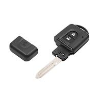 sourcing map Carcasa de Llave de Coche Mando Fob de Sustitución 2 Botones Cuchilla Sin Cortada para Nissan