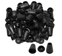 sourcing map Carino Plastica Campana Terminale Tappo Cordone Corda Terminali Serrature Cordoncino Clips Fermaglio con Coperchi per Accessori 100pcs