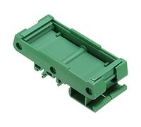 sourcing map Carril DIN Montaje Portador para 35mmx72mm PCB, Carcasa, Soporte, Verde
