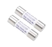 sourcing map Cartucho de cerámica Fusible 10A DC 1000V 10x38mm Reemplazo rápido para multímetro digital 2pcs