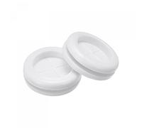 sourcing map Caucho Ojal Montaje Diámetro 22mm Redondo Doble Cara para Cable Protección Blanco Paquete de 10