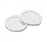 sourcing map Caucho Ojal Montaje Diámetro 70mm Redondo Doble Cara para Cable Protección Blanco Paquete de 4