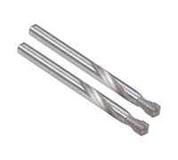 sourcing map Cementado Carburo Helicoidal Taladro brocass 7mm Metal brocas Cortador para Inoxidable Acero Cobre Aluminio Zinc Aleación Hierro 2 Piezas