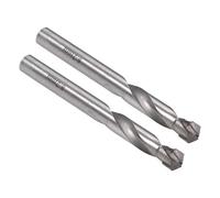 sourcing map Cementado Carburo Helicoidal Taladro brocass 8,2mm Metal brocas Cortador para Inoxidable Acero Cobre Aluminio Zinc Aleación Hierro 2 Piezas