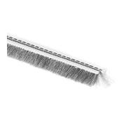 sourcing map Cepillo de Burlete, Tira de Sellado con Ranura para Tarjeta de 15M/49.2Pies, Tira de Burlete de Pila, Cepillo de Sellado para Puertas y Ventanas, 6x6mm/AxAl