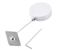 sourcing map Cerradura de Cable Retráctil con Adhesivo de Doble Cara, Bloqueo de Control Remoto, Cuerda Antipérdida, Cerradura de Cable de Hardware, Fuerza de Tracción 200g, Blanco