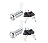 sourcing map - Cerradura de leva (1-1/2 pulgadas, cilindro largo, con leva n.º 3, se adapta a paneles de espesor máximo de 1-3/8 pulgadas, diferentes 2 unidades