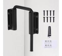 sourcing map Cerradura de puerta corrediza de acero inoxidable, perno en U de 90/180 grados, cerradura de puerta de armario multiángulo para granero corrediza, valla, ventana, cobertizo, puerta de
