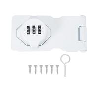 sourcing map Cerradura giratoria con contraseña, cerradura mecánica de combinación de gabinete, cerradura de seguridad de 3.5 pulgadas, cerradura giratoria sin llave para cobertizo, puerta corredera,