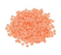 sourcing map Chispas falsas, 30 g de resina sintética, rodajas de arcilla polimérica para arte de uñas, manualidades, funda de teléfono, relleno de tarjetas, naranja y rojo