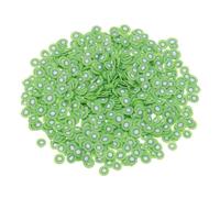 sourcing map Chispas falsas, 30 g, resina de kiwi, rodajas de arcilla polimérica para arte de uñas, manualidades, funda de teléfono, relleno de tarjetas, color verde