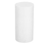 sourcing map Chupete redondo de espuma para tartas, 10 x 20 cm, color blanco, para decoración de bodas, fiestas de cumpleaños, pasteles, manualidades y exhibiciones de ventanas