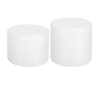 sourcing map Chupete redondo de espuma para tartas, 6 x 3 pulgadas, 6 x 4 pulgadas, círculos falsos blancos para decoración de pasteles, decoración de bodas, fiestas de cumpleaños, manualidades y