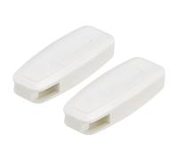sourcing map Ciego Cable Peso, 2uds 80mm Cortina Ventana Obturador Cuenta Cadena Mango Romano Vertical Rodillo Sombra Accesorios, Blanco