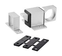 sourcing map Cierre de perno de puerta, cerradura automática de la despedida de la puerta de la ventana de la seguridad de la aleación de aluminio (tono plateado)