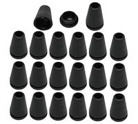 sourcing map - Cierre para Llaves, con Tapas para Accesorios 20 Unidades