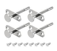 sourcing map Cierres de Émbolo, Pestillo de Perno Cargado por Resorte de Acero de 6.5x70mm/0.26x2.76 Pulgadas para Muebles, Puertas de Cama, 4 Unidades