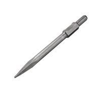 sourcing map Cincel rascador de suelo con vástago 65A de 15 x 1.2 pulgadas, broca de cincel para demolición eléctrica, jardinería, paisajismo, excavación, corte (ancho de la hoja: /mm)