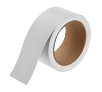 sourcing map Cinta adhesiva de grano de madera para borde de espejo, 5 cm x 12 m, PVC, autoadhesiva, impermeable, papel tapiz extraíble para marco de fotos, puerta de armario de baño, color plateado