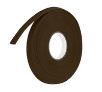 sourcing map Cinta al bies de poliéster de doble pliegue de 2/5 pulgadas para costura, costura, dobladillo, manualidades (marrón oscuro, 10 yardas)