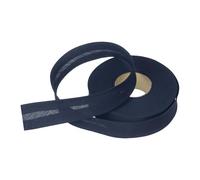 sourcing map Cinta al bies de poliéster de un solo pliegue de 2,5 cm, cinta de bies continua a granel para costura, costura, acolchado, dobladillo, encuadernación, manualidades (azul marino, 15 yardas