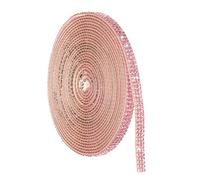 sourcing map Cinta autoadhesiva de diamantes de imitación de 4 yardas, 3 filas de tiras de cristal de diamantes brillantes para manualidades, bodas, fiestas, decoración de teléfono de coche, color