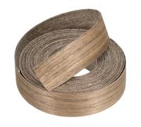 sourcing map Cinta de borde de madera de 1 pulgada x 25 pies, cinta de reparación de grano de madera contrachapada para reparación de armarios, restauración de muebles, manualidades, bricolaje, nogal