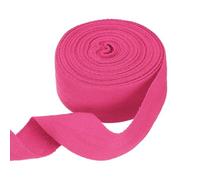sourcing map Cinta de sarga de algodón de 1-5/8 pulgadas, 11 yardas, rollo de cinta de encuadernación al bies para manualidades, costura, envoltura de regalos, color rojo rosa