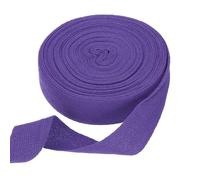 sourcing map Cinta de sarga de algodón de 1 pulgada y 11 yardas, rollo de cinta de encuadernación al bies para manualidades, costura, envoltura de regalos, color morado oscuro