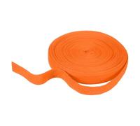 sourcing map Cinta de sarga de algodón de 3/4 pulgadas y 23 yardas, rollo de cinta de encuadernación al bies para manualidades, costura, envoltura de regalos, color naranja