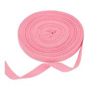 sourcing map Cinta de sarga de algodón de 3/8 pulgadas, 11 yardas, rollo de cinta de encuadernación al bies para manualidades, costura, envoltura de regalos, color rosa