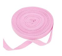 sourcing map Cinta de sarga de algodón de 3/8 pulgadas, 11 yardas, rollo de cinta de encuadernación al bies para manualidades, costura, envoltura de regalos, color rosa claro