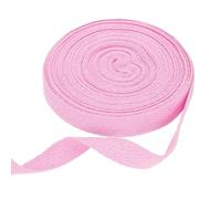 sourcing map Cinta de sarga de algodón de 5/8 pulgadas, 11 yardas, rollo de cinta de encuadernación al bies para manualidades, costura, envoltura de regalos, color rosa claro