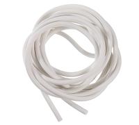 sourcing map Cinta de sellado de espuma de silicona, diámetro de 8 mm, 5 m, redonda, para manualidades, almacenes, rodamientos, tubos, manualidades, color blanco