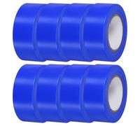 sourcing map Cinta de señalización, 8 unidades de cinta de marcado de neón de plástico no adhesiva de 1 pulgada x 98 pies para caza de árboles, límites de zonas peligrosas, cinta de marcado azul